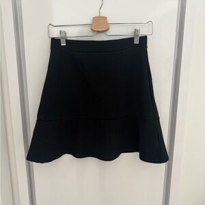 LOFT Black A-Line Skirt